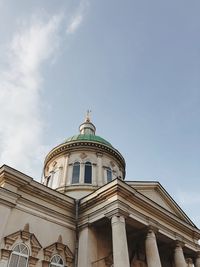 Low angle view of building against sky