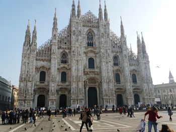 Group of people in front of cathedral