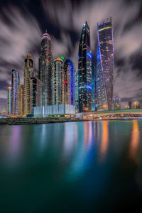 Dubai city center skyline, united arab emirates