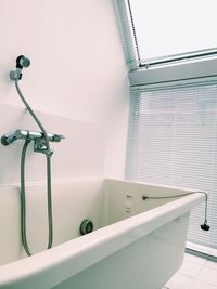 Street lights in bathroom at home