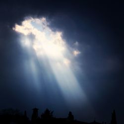 Low angle view of cloudy sky