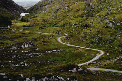 Country road passing through landscape