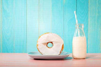 Close-up of drink on table