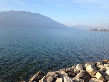 Scenic view of sea against sky