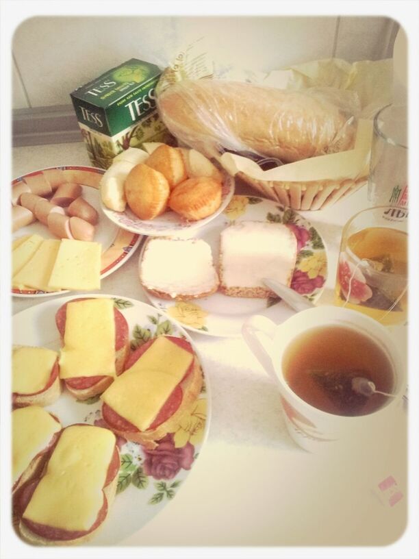 Our breakfast with mommy and granny)