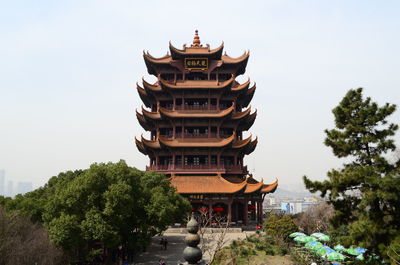 Low angle view of temple