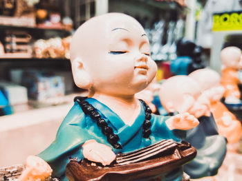 Close-up of stuffed toy at store