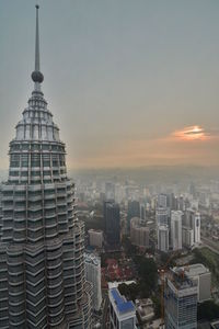 Cityscape at sunset