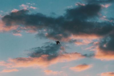 Low angle view of cloudy sky