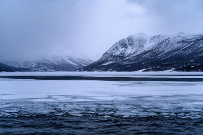 Views from boat cruise around the fjord of tromso