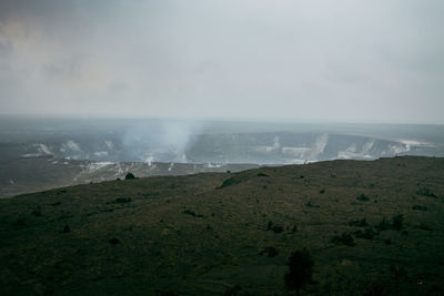 Volcano crater on the big island, hawaii.