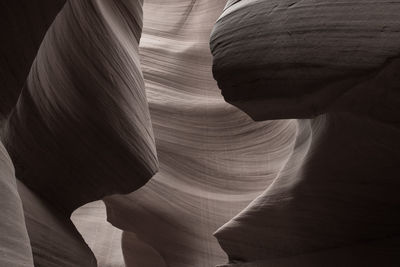 Low angle view of rock formation