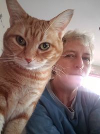 Close-up portrait of a cat