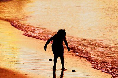 Full length of woman in bikini