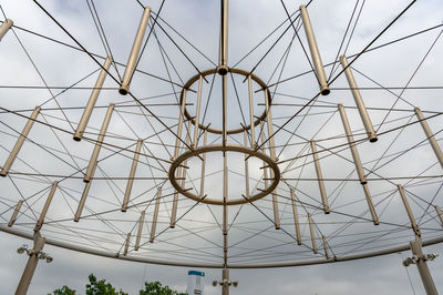 Low angle view of skylight against sky