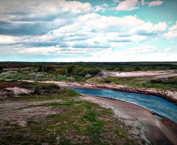 Scenic view of landscape against sky