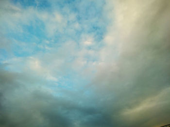 Low angle view of clouds in sky