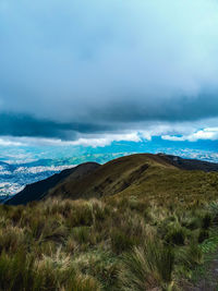 Scenic view of landscape against sky
