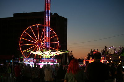 Ferris wheel at night