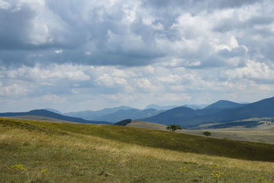 Scenic view of landscape against sky