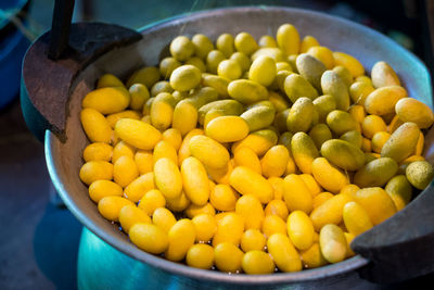 Close-up of yellow for sale