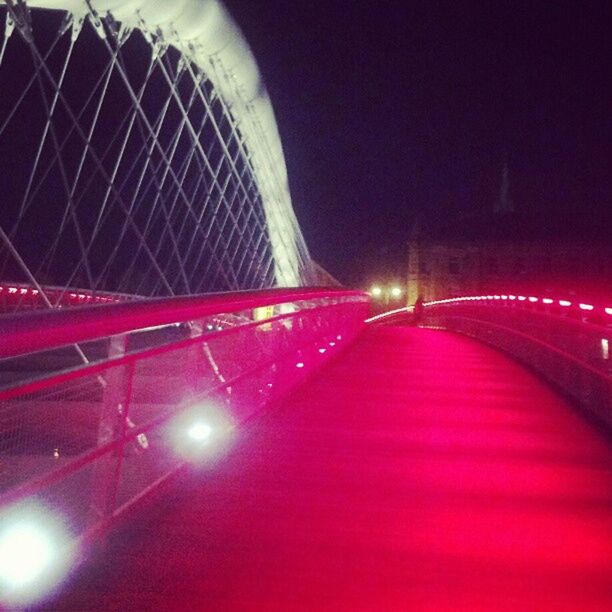 LIGHT TRAILS AT NIGHT