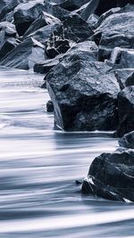 Rocks in a sea