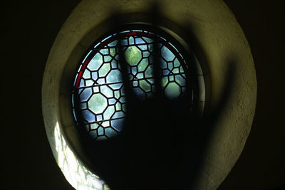 Close-up of glass window