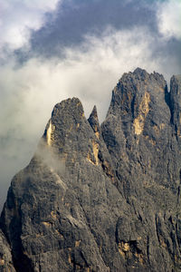 Scenic view of rocky mountains against sky