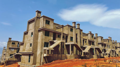 Low angle view of building against sky