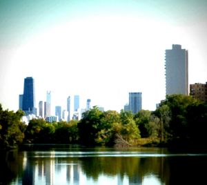 City skyline against sky