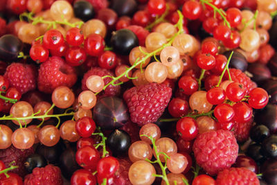 Full frame shot of strawberries