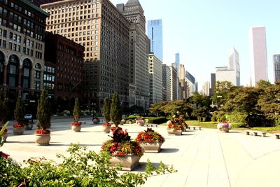 View of city against clear sky