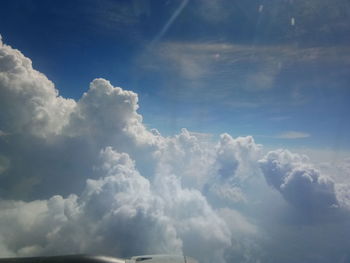Low angle view of clouds in sky