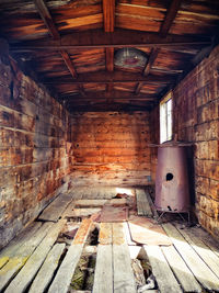 Interior of abandoned building