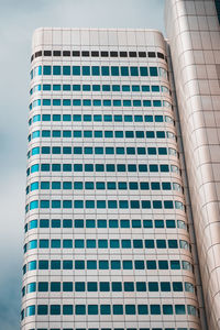 Low angle view of modern building against sky