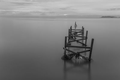 Scenic view of calm sea against sky