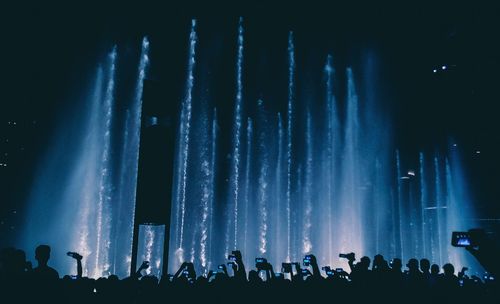 Crowd at music concert