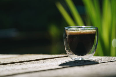 Close-up of drink on table