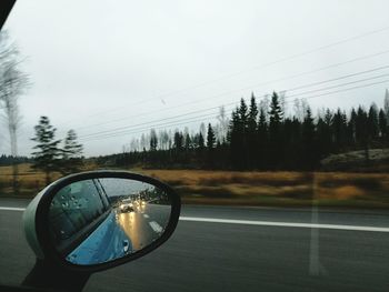 View of road against clear sky