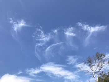 Low angle view of clouds in sky