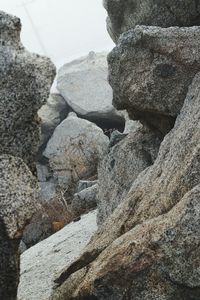 Rocks on rock formation