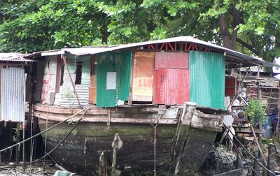 Built structure with trees in background