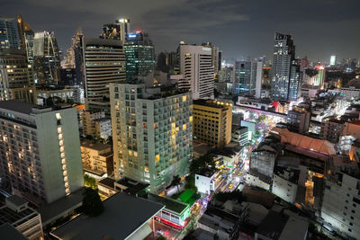 The city and buildings of bangkok thailand asia