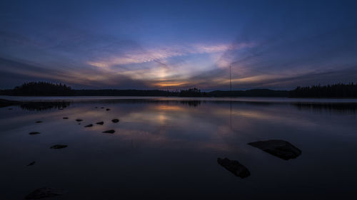 Sunset by the lake