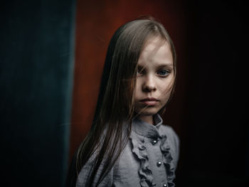 Portrait of girl looking away