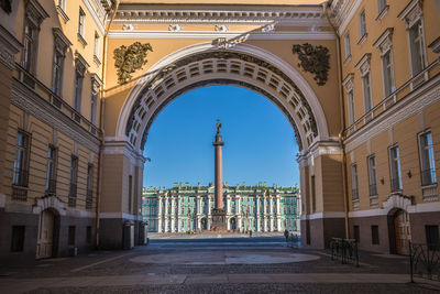 View of historic building against sky