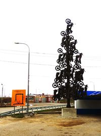 View of street light against clear sky