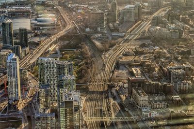 Aerial view of city