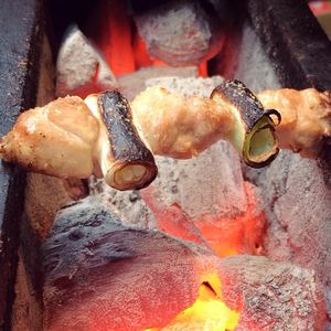 Close-up of preparing food